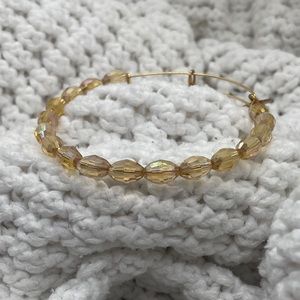 Alex and Ani Gold Iridescent Beaded Bangle Bracelet